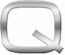 Auto sign sticker letter Q 2,5 cm