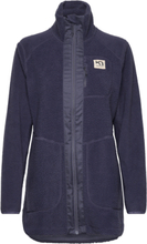 Sanne Pile Jacket Sport Sweatshirts & Hoodies Fleeces & Midlayers Navy Kari Traa