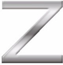 Auto sign sticker letter Z 2,5 cm