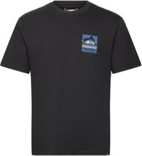 Mountain Filled Back Graphic Ss T-Shirt Tops T-Kortærmet Skjorte Black Penfield