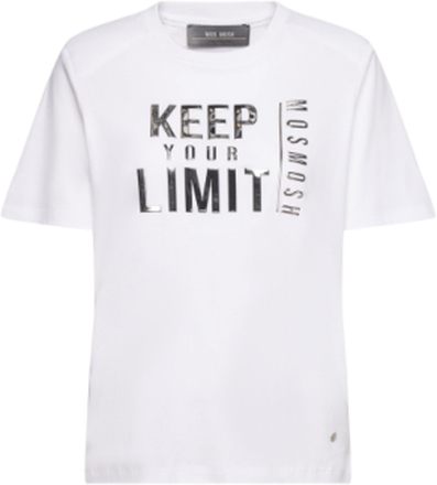 Mmmaury O-Ss Tee Tops T-shirts & Tops Short-sleeved White MOS MOSH