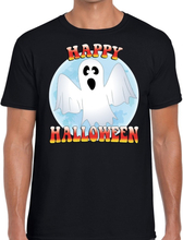 Happy Halloween spook verkleed t-shirt zwart voor heren