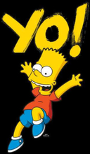 The Simpsons Yo! Bart Women's Cropped Hoodie - Black - XS - Schwarz