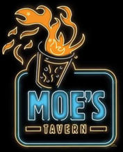 The Simpsons Moe's Tavern Neon Sign Women's Cropped Hoodie - Black - XS - Schwarz