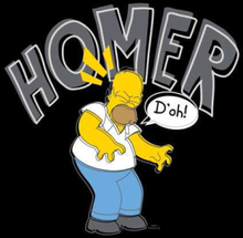 The Simpsons Homer D'Oh Women's Cropped Hoodie - Black - XS - Schwarz