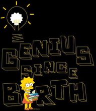 The Simpsons Genius Since Birth Women's Cropped Hoodie - Black - XS - Schwarz