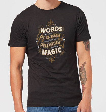Harry Potter Words Are, In My Not So Humble Opinion Men's T-Shirt - Black - L
