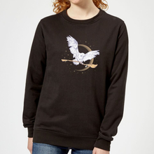 Harry Potter Hedwig Broom Women's Sweatshirt - Black - XS