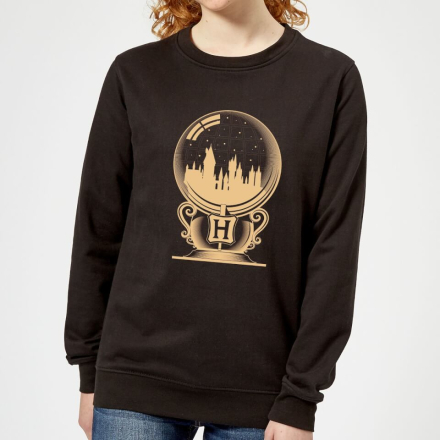 Harry Potter Hogwarts Snowglobe Women's Sweatshirt - Black - XL