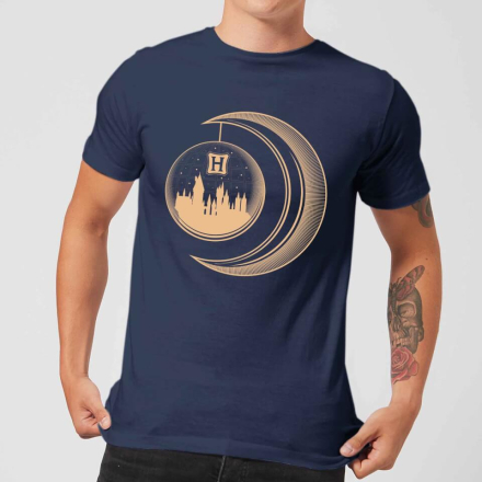 Harry Potter Globe Moon Men's T-Shirt - Navy - XL