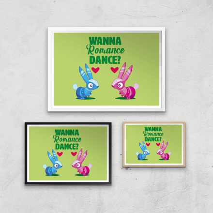 Viva Pinata Wanna Romance Dance Rabbit Art Print Giclee Art Print - A3 - Black Frame