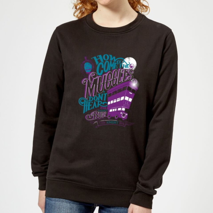 Harry Potter Knight Bus Women's Sweatshirt - Black - XL
