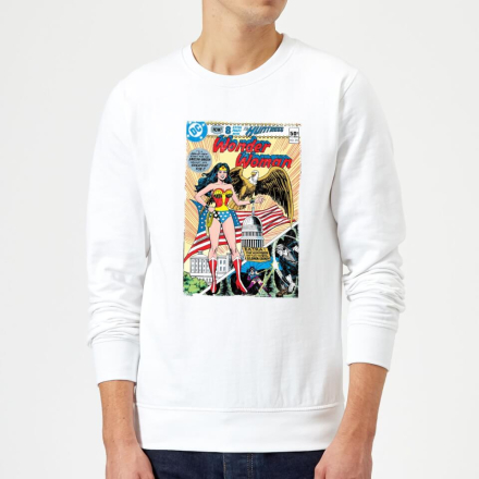 Justice League Wonder Woman Cover Sweatshirt - White - XXL