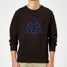 Harry Potter Deathly Hallows Neon Sweatshirt - Black - S