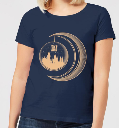 Harry Potter Globe Moon Women's T-Shirt - Navy - XXL