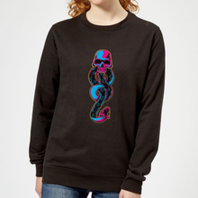 Harry Potter Dark Mark Neon Women's Sweatshirt - Black - XS