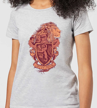 Harry Potter Gryffindor Drawn Crest Women's T-Shirt - Grey - S