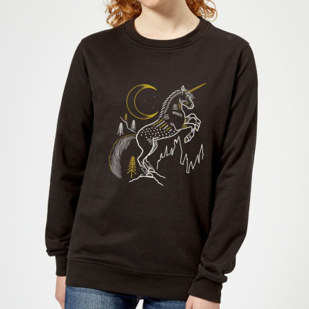 Harry Potter Unicorn Women's Sweatshirt - Black - XXL