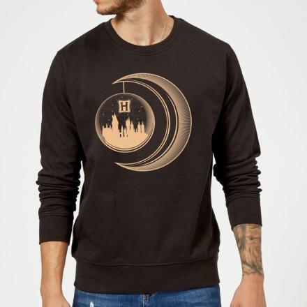 Harry Potter Globe Moon Sweatshirt - Black - XXL - Black