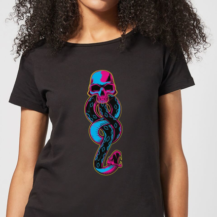 Harry Potter Dark Mark Neon Women's T-Shirt - Black - 5XL