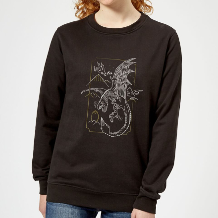 Harry Potter Hungarian Horntail Dragon Women's Sweatshirt - Black - M - Black