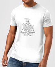 Harry Potter Three Dragons White Men's T-Shirt - White - S