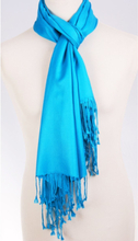 Turquoise pashmina sjaal