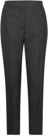 Ess Slim Tapered Ankle Pant Bottoms Trousers Suitpants Black Calvin Klein