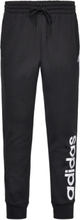 Essentials French Terry Tapered Elasticated Cuff Logo Pants Sport Sweatpants Black Adidas Sportswear