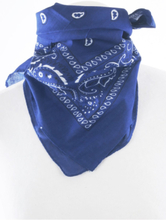 Boerenzakdoek / bandana in kobaltblauw