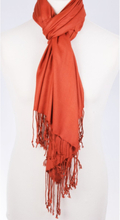 Roest-oranje pashmina sjaal