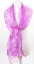Orchidee-roze stola met lurex
