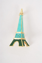 Broche- turquoise Eiffeltoren