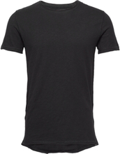 Konrad Slub S/S Tee T-shirts Short-sleeved Svart Gabba*Betinget Tilbud