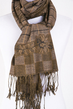 Bruin-beige Pashmina sjaal