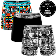Muchachomalo Boxershorts Color Television 3-pack + gratis sokken-S