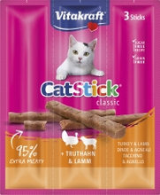 Kattgodis Vitakraft Cat Stick Mini Tuggpinnar Kalkon/Lamm 3-p