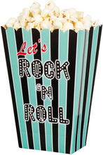 4 stk Popcornbägare - Rock 'n Roll