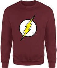 Justice League Flash Logo Sweatshirt - Burgundy - M - Burgundy