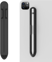 Apple Pencil Holder til Tablet m. Indbyggede Magneter - Silikone - Sort