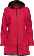 3/4 Raincoat Outerwear Rainwear Rain Coats Rød Ilse Jacobsen*Betinget Tilbud
