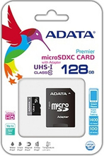 Mikro-SD-hukommelseskort med adapter Adata CLASS10 128 GB
