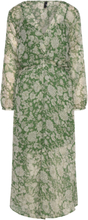 Midi Printed Dress Knælang Kjole Green Mango