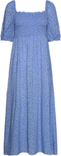 Alaia Printed Dress Dresses Summer Dresses Blå Lexington Clothing*Betinget Tilbud