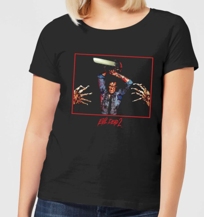 Evil Dead 2 Ash Chainsaw Women's T-Shirt - Black - 5XL - Black