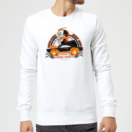 Marvel Ghost Rider Robbie Reyes Racing Sweatshirt - White - L