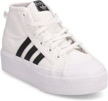 Nizza Platform Mid Shoes Høye Sneakers Hvit Adidas Originals*Betinget Tilbud