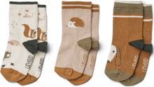 Silas Cotton Socks 3-Pack Sockor Strumpor Multi/patterned Liewood