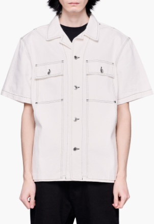 Alexander Wang - Overdyed Denim Shirt - Hvid - M