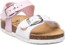 Sl Dolphin Pu Leather Wht-Pink Shoes Summer Shoes Sandals Rosa Scholl*Betinget Tilbud